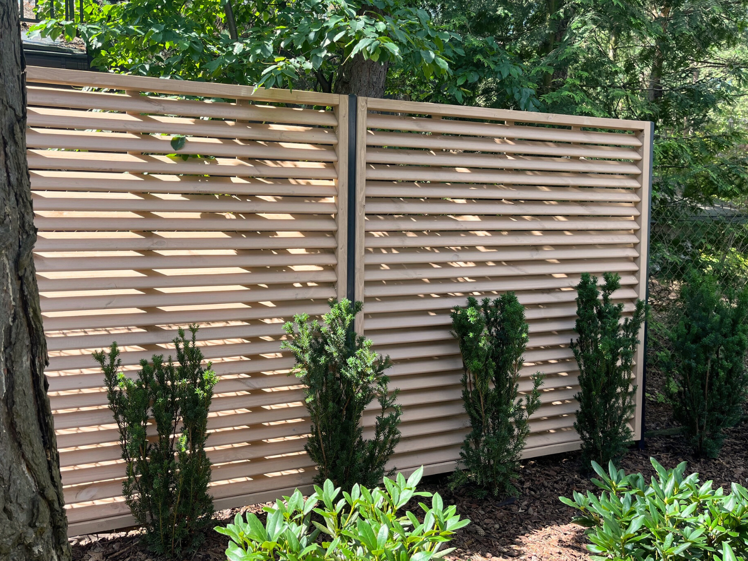 Płot drewniany żaluzjowy Chamar.com.pl