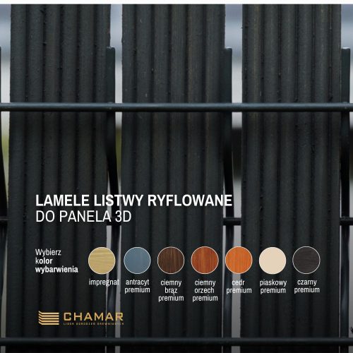 Lamele ryflowane do panela 3D