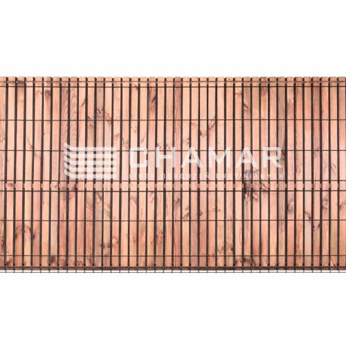 Lamele Ogrodzeniowe Drewniane Pionowe 123x250cm K44 Kasztan pakiet